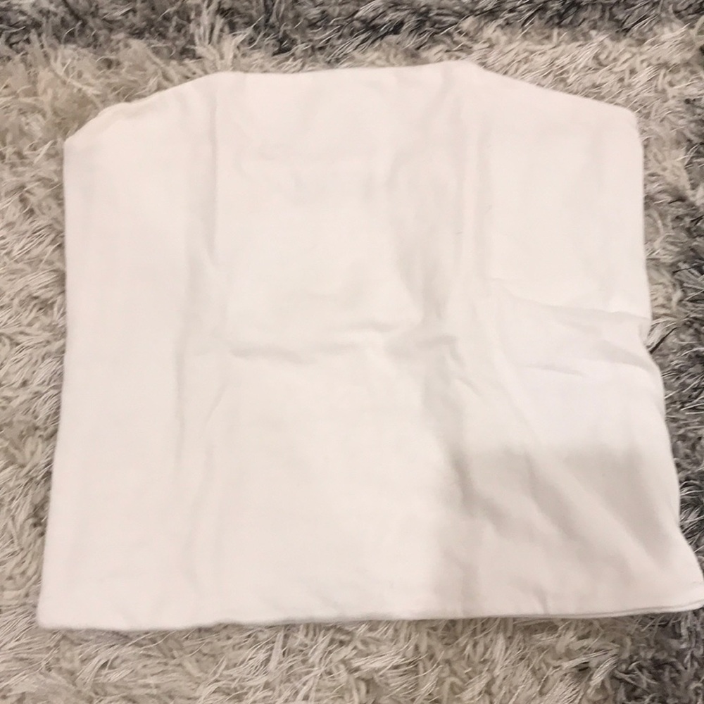 Trendy white tube top!